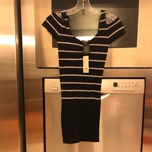 NWT Bebe shoulder detail dress